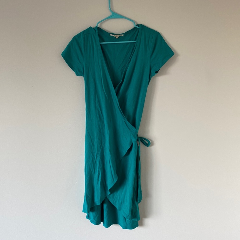 Thread 4 Though Turquoise Wrap Dress Small